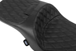 Drag Specialties Freedom Double Diamond Touring Seat For Harley Davidson FLHX 1750 ABS 2023 - Black/Black