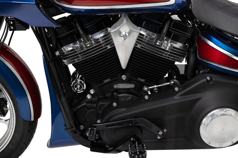 Trask Check M8 Vented Transmission Top Cover For Harley Davidson FLDE 1750 2018-2020 - Black