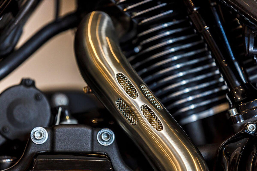 S&S Cycle 2 Into 1 50 State Diamondback Exhaust System For Harley Davidson FLH 1868 2021 - Brushed