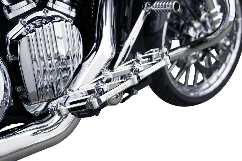 Arlen Ness Diamond Rider Floorboards For Harley Davidson FLD 1690 2012-2013 - Chrome