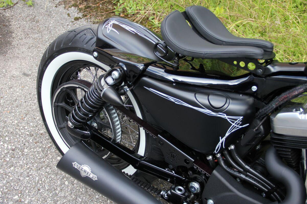 Cult Werk Frame Cover For Harley Davidson XL 1200 C 2004-2020 - Black