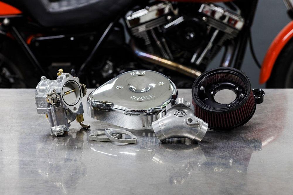 S&S Cycle Super G Carburettor with Stealth Air Cleaner Kit For Harley Davidson FLHR 1450 1999-2003 - Chrome