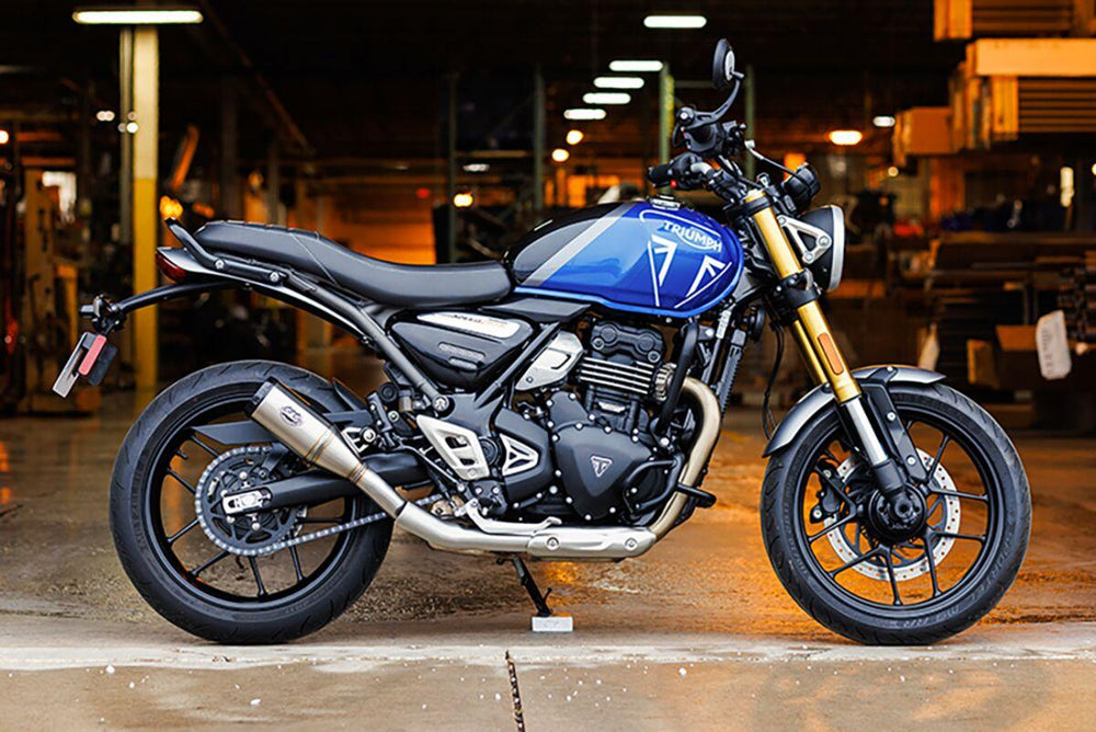 S&S Cycle Grand National  Silencer For Triumph Scrambler 400 X 2024 - Brushed