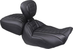 Mustang Wide Deluxe Touring Passenger Seat For Harley Davidson FLHX 1923 ABS 2024-2026 - Black