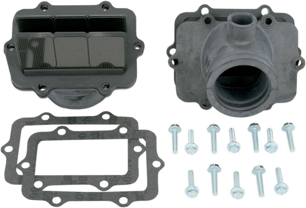 Moto Tassinari V-Force 3 Reed Valve Set with Intake Boot For Ski-Doo Formula Deluxe 700 2001 - Black
