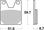 SBS RQ Road Racing Carbon Tech Rear Brake Pads For Yamaha YZF-R1 1000 1998-2001