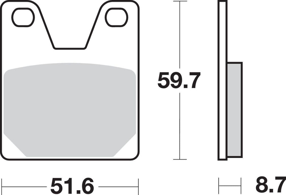 SBS LS Street Excel Sintered Rear Brake Pads For Yamaha YZF-R1 1000 1998-2001