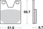 SBS LS Street Excel Sintered Rear Brake Pads For Yamaha YZF-R1 1000 1998-2001