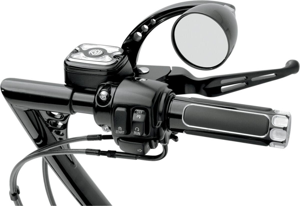 Drag Specialties Slotted Wide Blade Lever Set For Harley Davidson FLD 1690 2012-2013 - Black