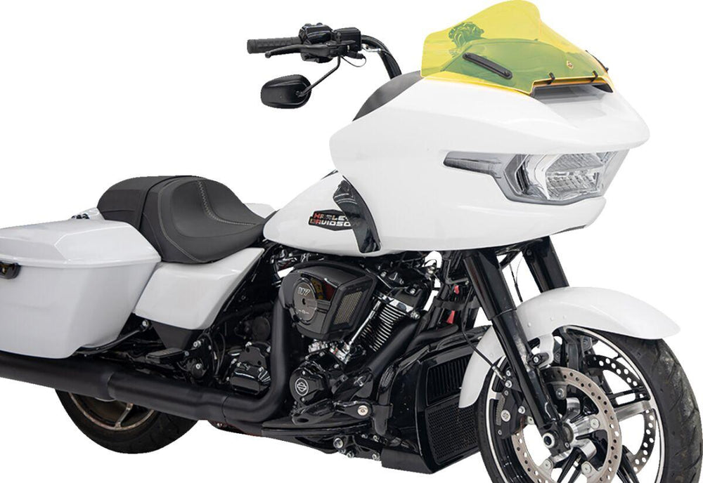 Klock Werks Kolor Flare Ice Windshield For Harley Davidson FLTRX 1923 2024-2025 25.5 cm (10") - Yellow