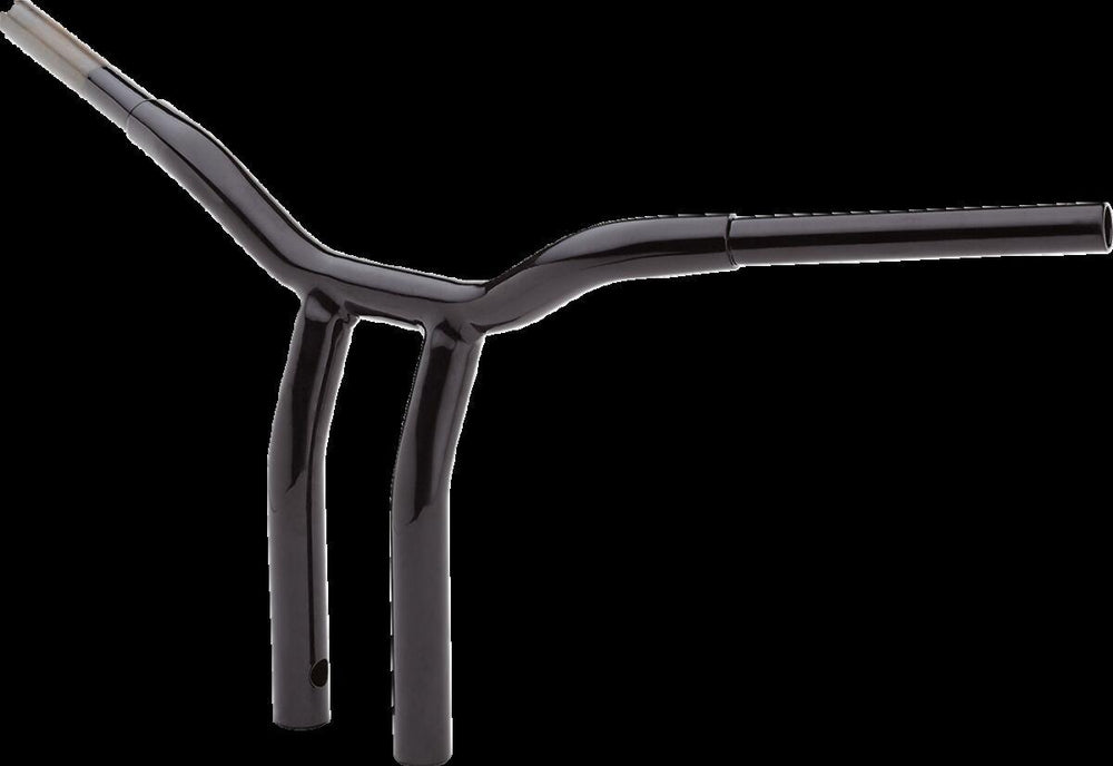 LA Choppers Kage Fighter Welded Bent-Riser Handlebar 30.5 cm (12") - Black