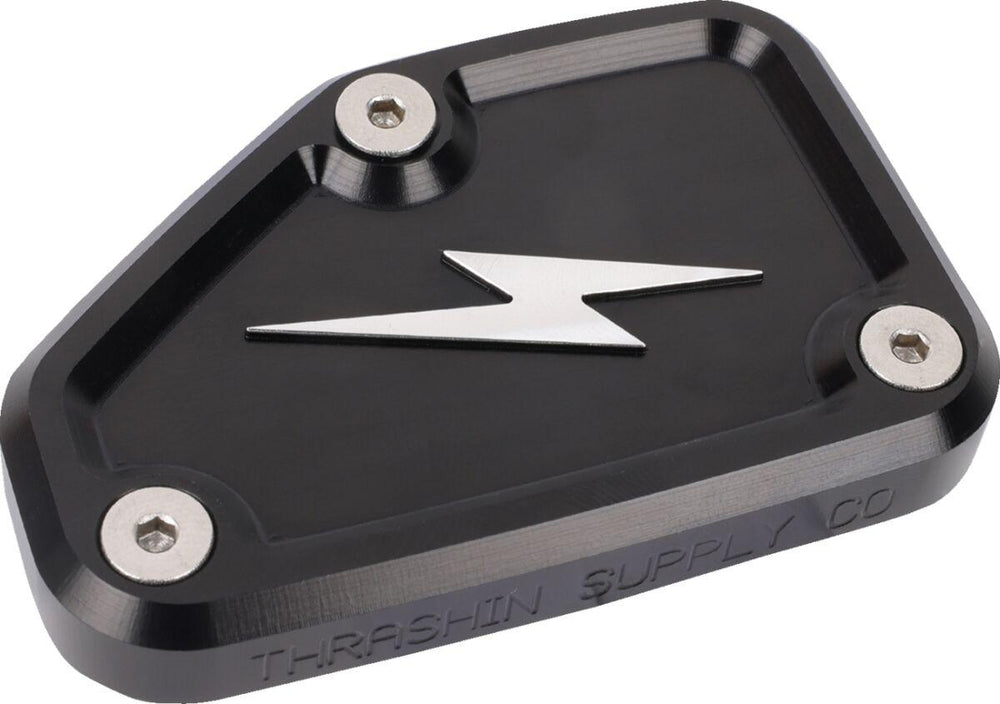 Thrashin Supply Co Master Cylinder Cover For Harley Davidson FLHX 1923 2024-2026 - Black/Silver