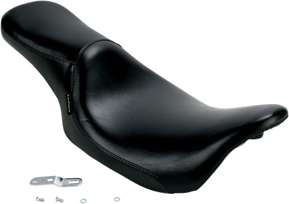 LE Pera Silhouette 2 Up Seat For Harley Davidson FLHR 1584 2008-2011 Smooth - Black