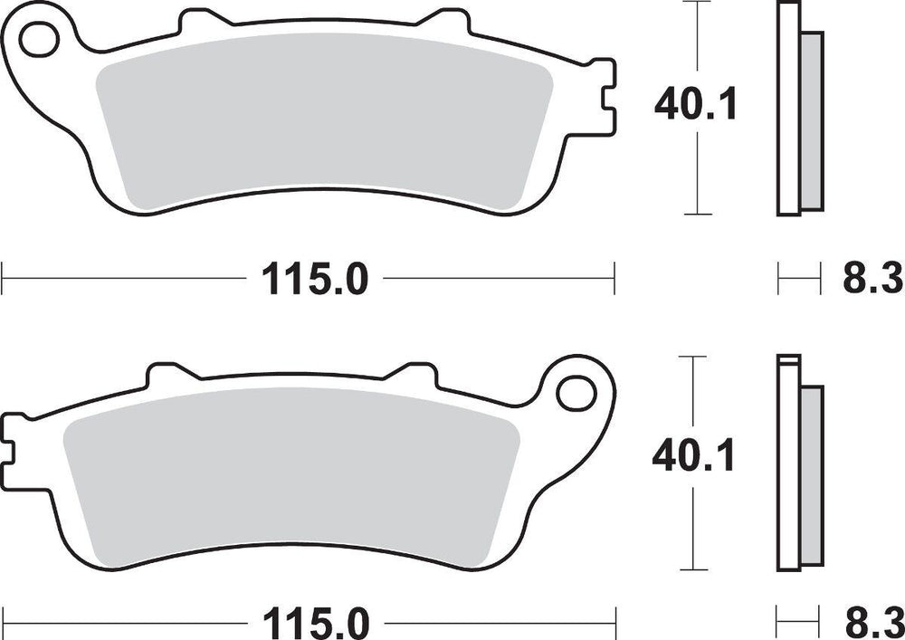 SBS LS Street Excel Sintered Rear Brake Pads For Honda CB 1100SF 2000-2003
