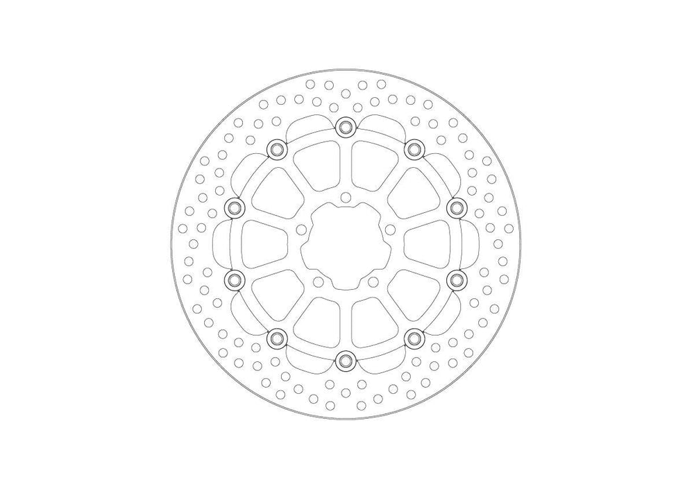 Moto Master Halo Series Floating Brake Disc For KTM Duke 990 2024 Front