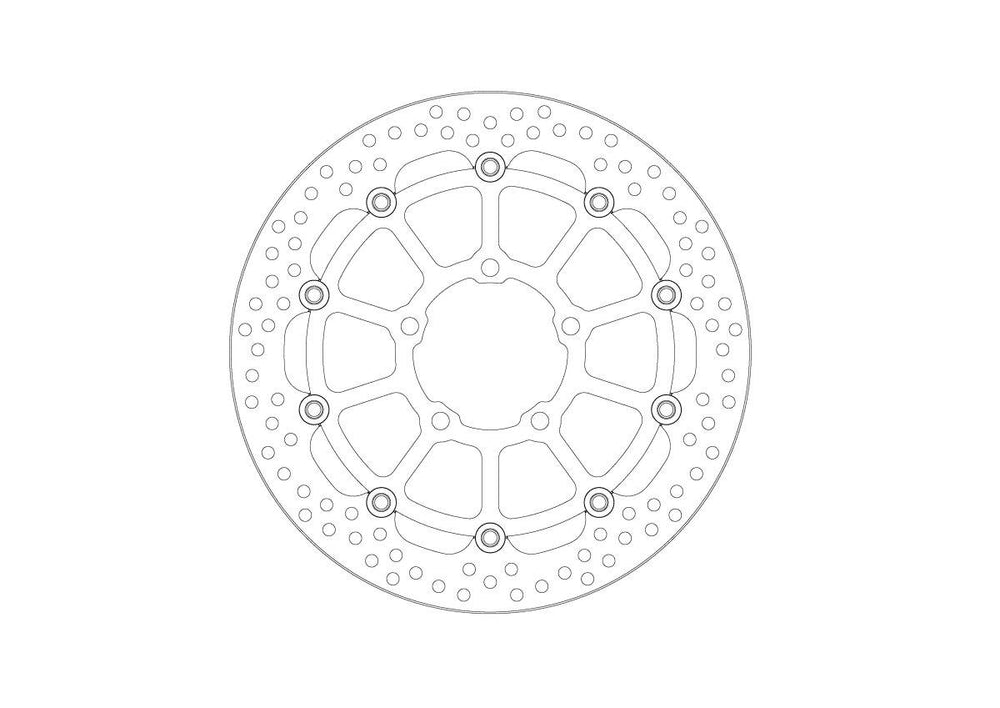 Moto Master Halo Series Floating Brake Disc For Triumph Daytona 660 2024-2025 Front