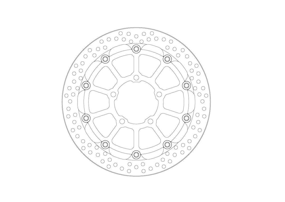 Moto Master Halo Series Floating Racing Brake Disc For Triumph Daytona 660 2024-2025 Front