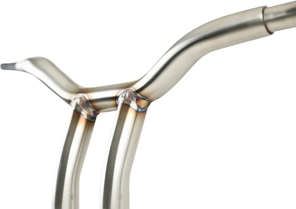LA Choppers Kage Fighter Welded Bent-Riser Handlebar For Harley Davidson FLD 1690 2012-2013 25.5 cm (10") - Polished