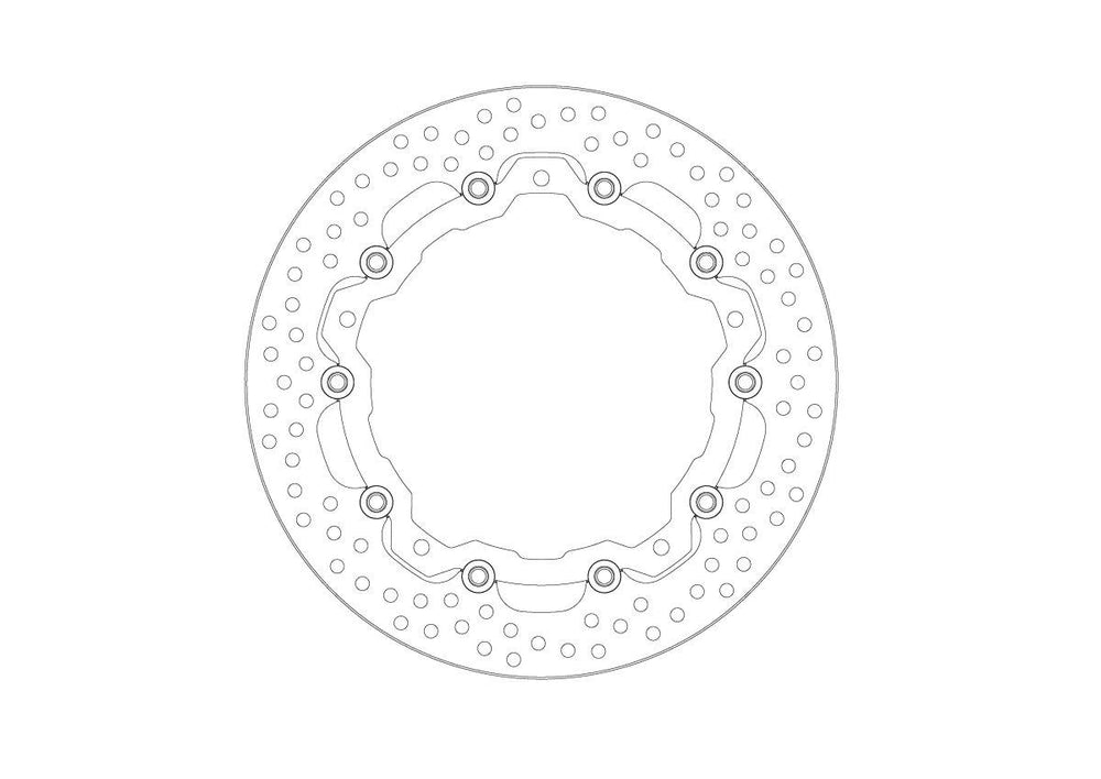 Moto Master Halo Series Floating Brake Disc For KTM RC 125 2022-2024 Front Left