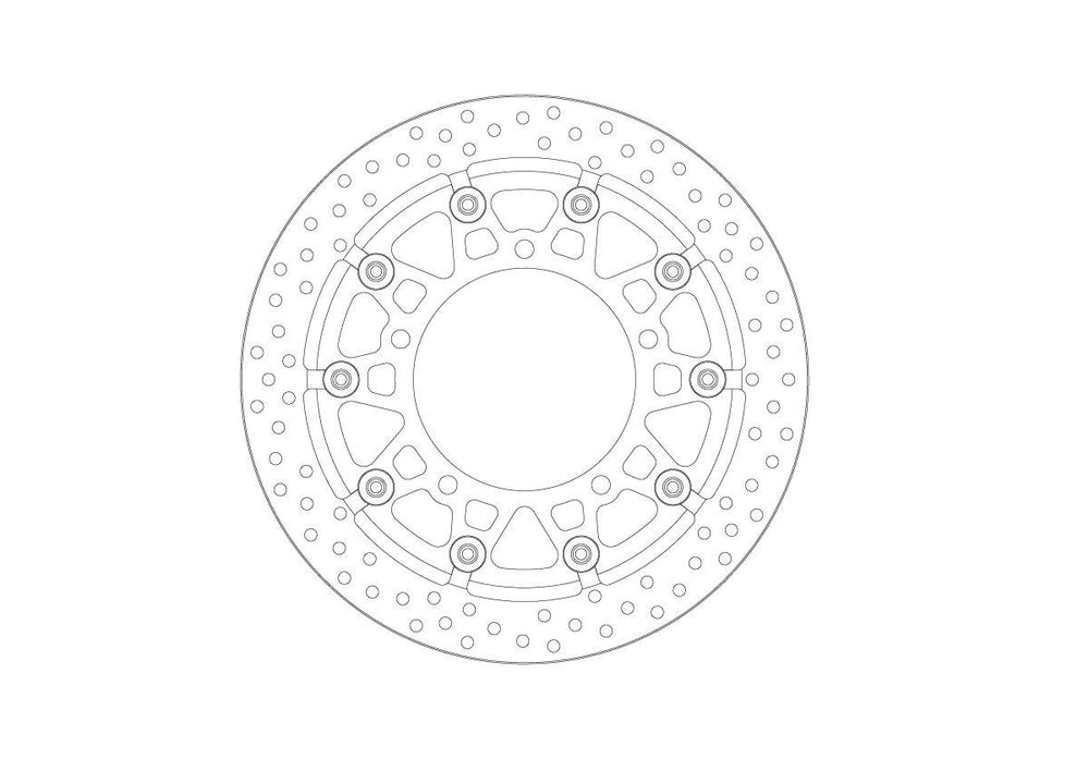Moto Master Halo Series T-Floater Brake Disc For Suzuki DL 1000 2014-2019 Front