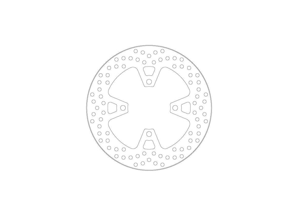Moto Master Halo Series Fixed Brake Disc For Ducati Panigale V2 890 ABS 2025 Rear