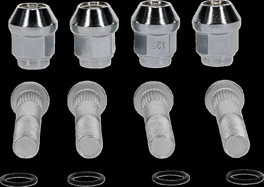 Moose Racing Wheel Stud/Nut Kit For Suzuki LT-A 400 ASI 4X4 2020-2024 Rear - Silver