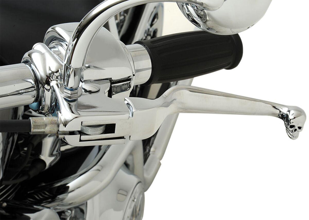Drag Specialties Skull Lever Set For Harley Davidson FLD 1690 2012-2013 - Chrome