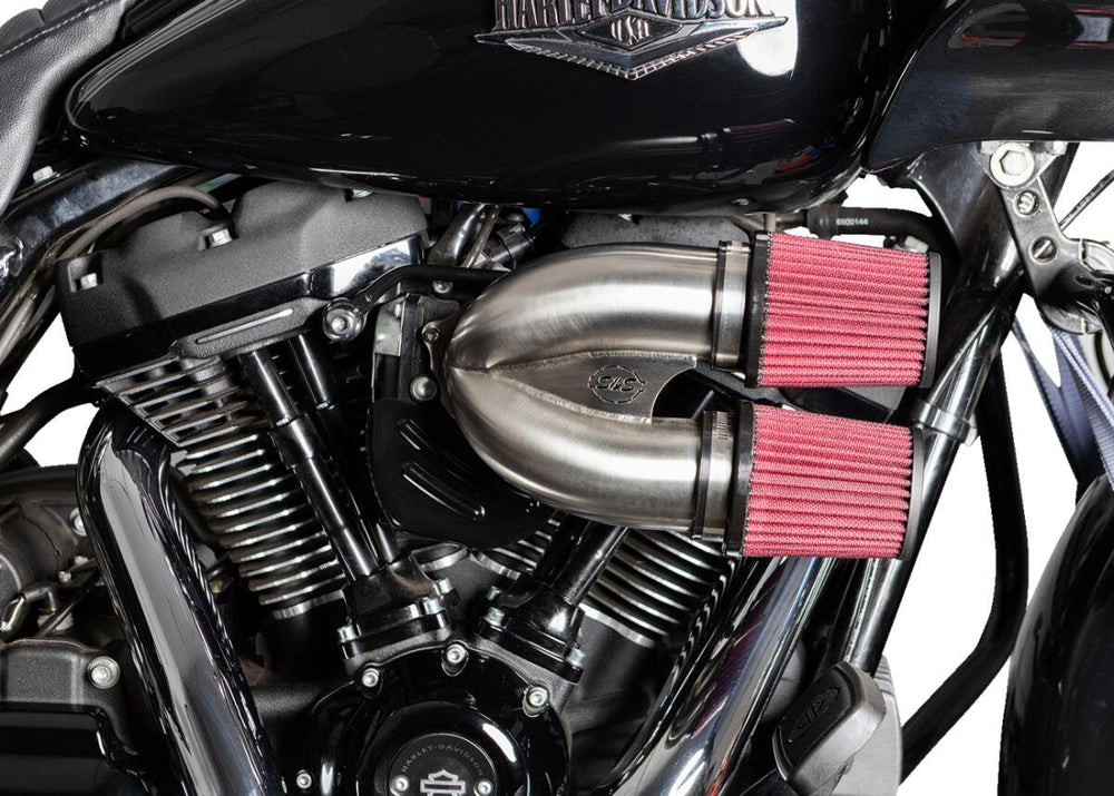 S&S Cycle Tuned Induction Air Cleaner Kit For Harley Davidson FLDE 1750 2018-2020 - Stainless