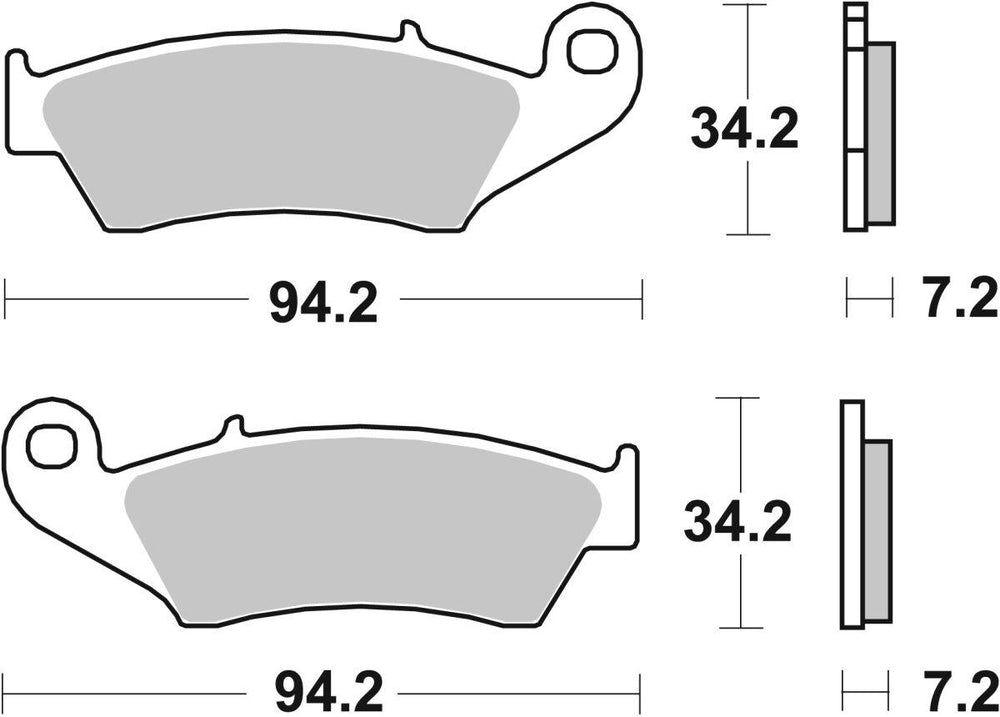 SBS CS Carbon Front Brake Pads For Cannondale C 440 R 2003