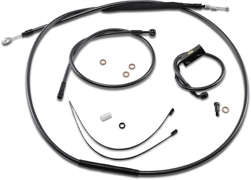 Magnum Shielding  Pearl Designer Handlebar Cable Install Kit For Harley Davidson FLDE 1750 2018-2020 30.5 - 35.5cm (12" - 14") - Black