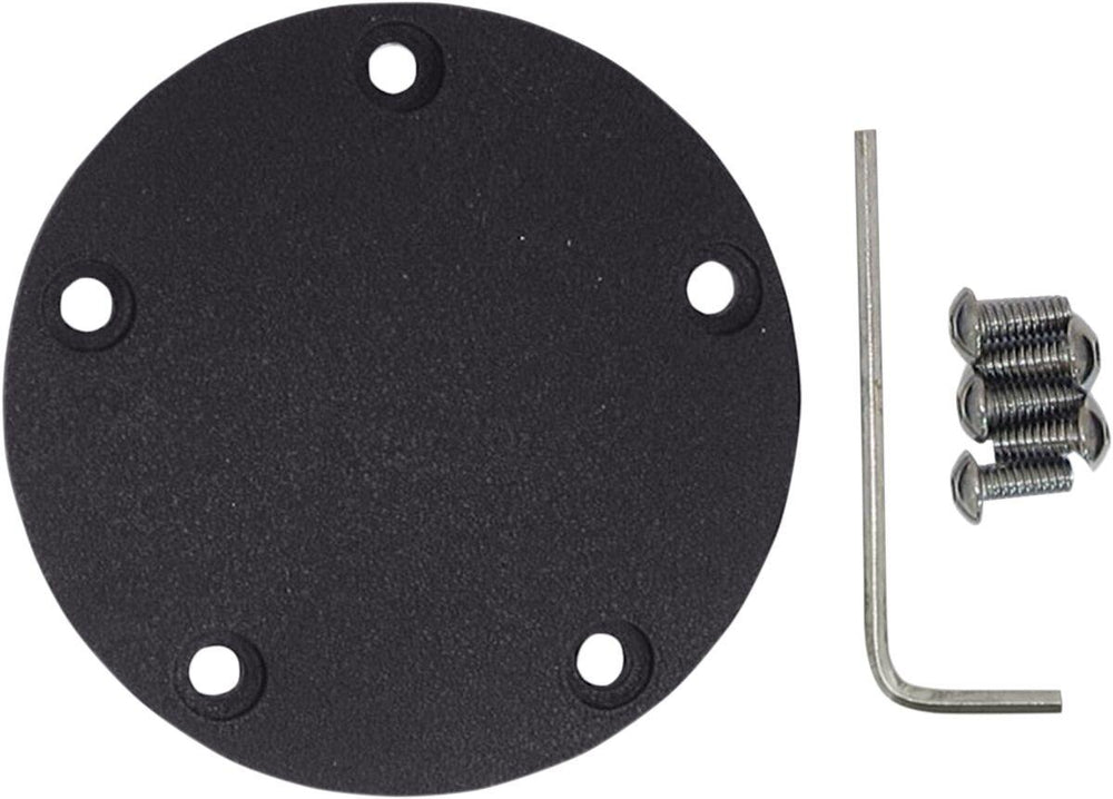 Drag Specialties Spherical Radius Points Cover For Harley Davidson FLD 1690 2012-2013 - Black Wrinkle