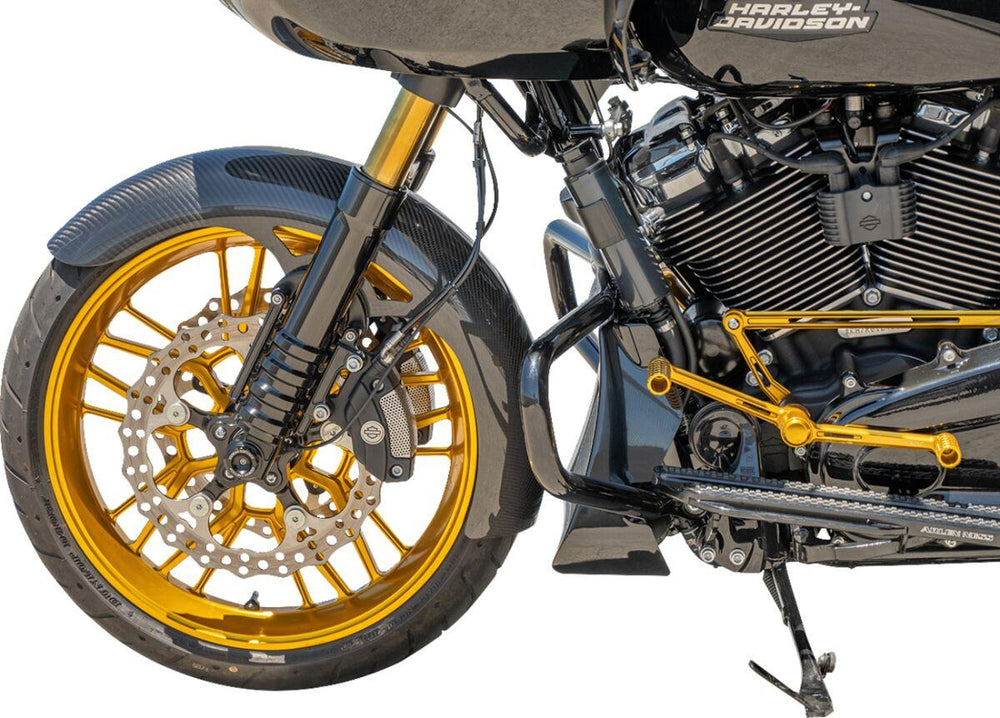 Arlen Ness Wrapper Fender For Harley Davidson FLHR 1450 1999-2003 48cm (19") Front - Black/Carbon Fibre