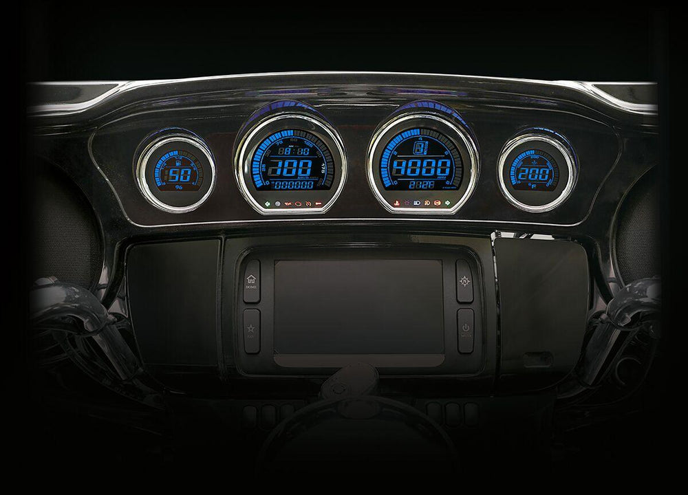 Koso HD-03 - Four-Piece LCD Gauge Kit For Harley Davidson FLH 1868 ABS 2021