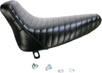 LE Pera Bare Bones Solo Seat For Harley Davidson FLST 1340 1986-1990 Pleated - Black