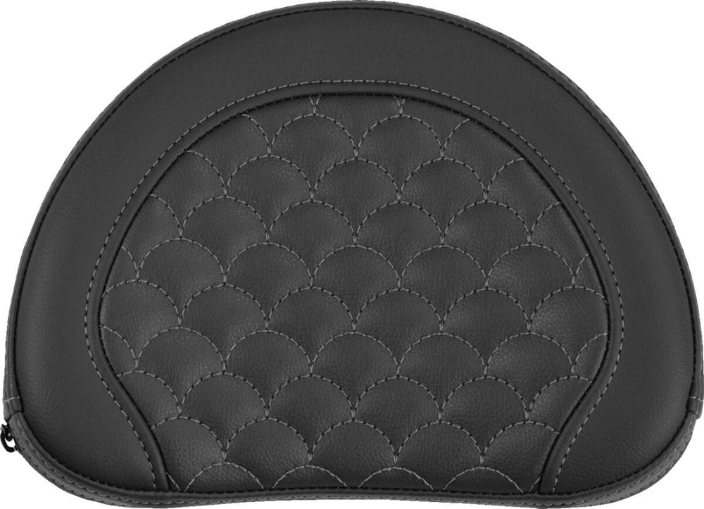 Saddlemen Half-Moon Contour Cruiser Motorcycle Seat Sissy Bar Pad - Honeycomb Black/Grey