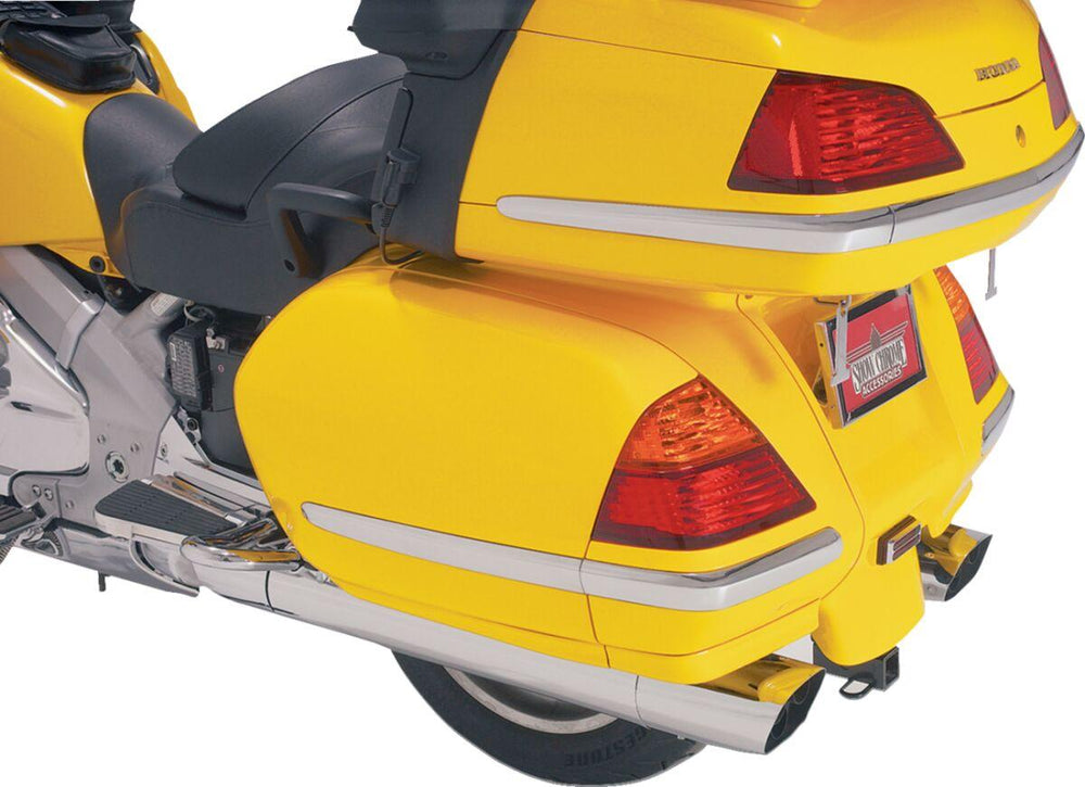 Show Chrome Saddlebag Moldings For Honda GL 1800 Goldwing  2001-2008 - Chrome