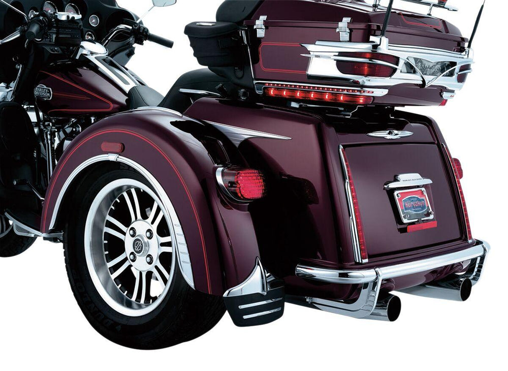 Kuryakyn Shock Guards For Harley Davidson FLHTCUTG 1690 2014 Rear - Black/Chrome