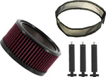 Trask Big Power Filter Kit For Harley Davidson FLD 1690 2012-2013 - Black