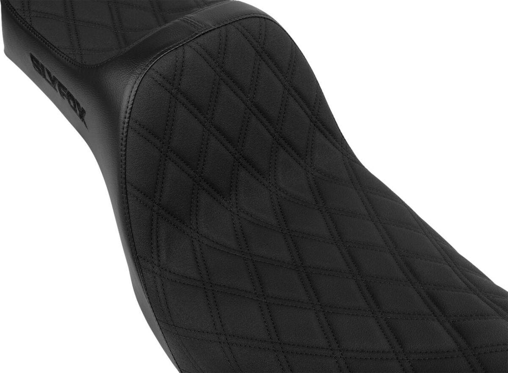 Slyfox High Noon Seat For Harley Davidson FLD 1690 2012-2013 - Black