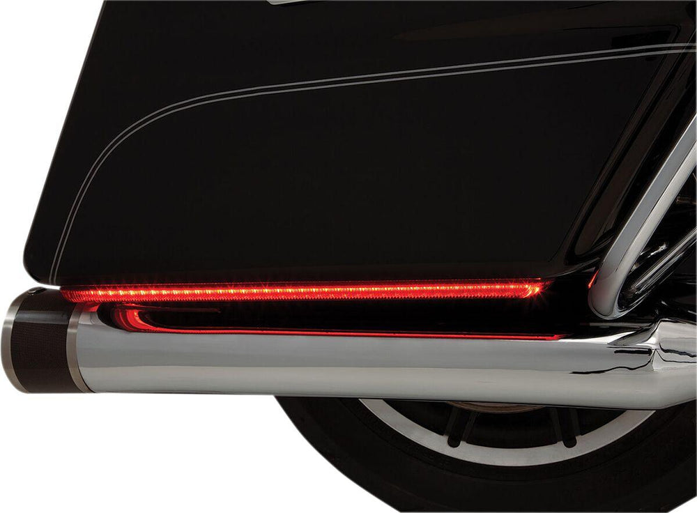 Ciro Machete Saddlebag LED Lights for Flat Bottom Bags For Harley Davidson FLHR 1340 1997-1998 Smoke