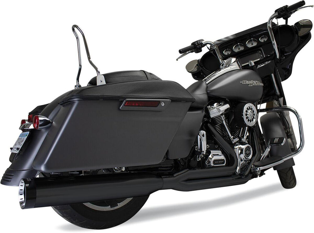 Khrome Werks 2 Into 1 Outlaw Exhaust System For Harley Davidson FLH 1868 ABS 2021 - Black