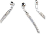 Drag Specialties Extended Length Stainless Steel Brake Hose Kit For Harley Davidson FLHT 1340 1996-1998 +25.4 cm Front