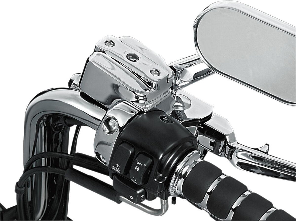 Kuryakyn Handlebar Control Cover Kit For Harley Davidson FLD 1690 2012 - Chrome