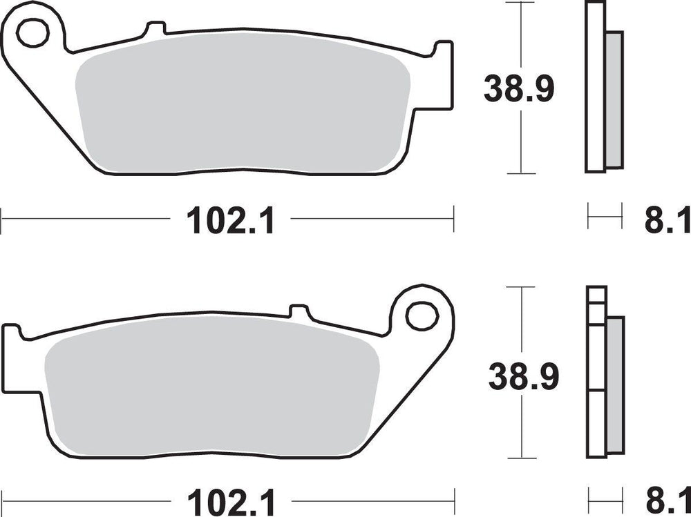 SBS HS Street Excel Sintered Front Brake Pads For Triumph Adventurer 900 1996-2001