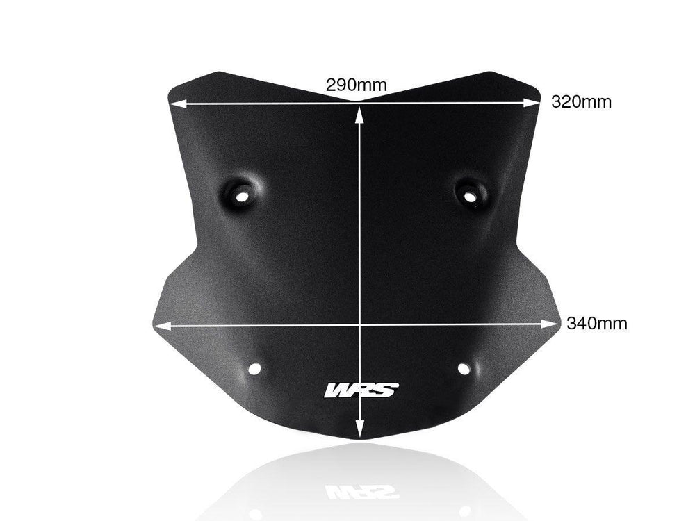 WRS Windscreen For BMW S 1000 XR 2020-2023 29 cm (11-1/2") - Black