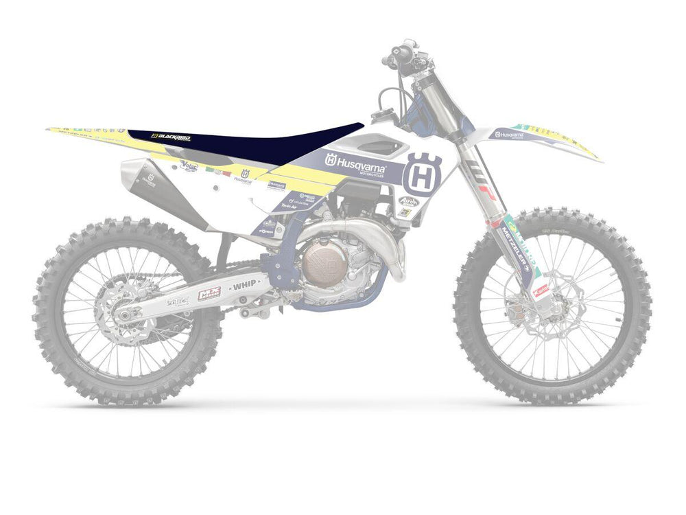 Blackbird Double Grip 3 Seat Cover For Husqvarna FC250 2023 - Black/Yellow