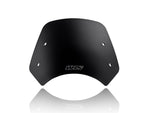 WRS Windscreen For Benelli Leoncino 500 ABS 2017-2023 19 cm (7-1/2") - Black