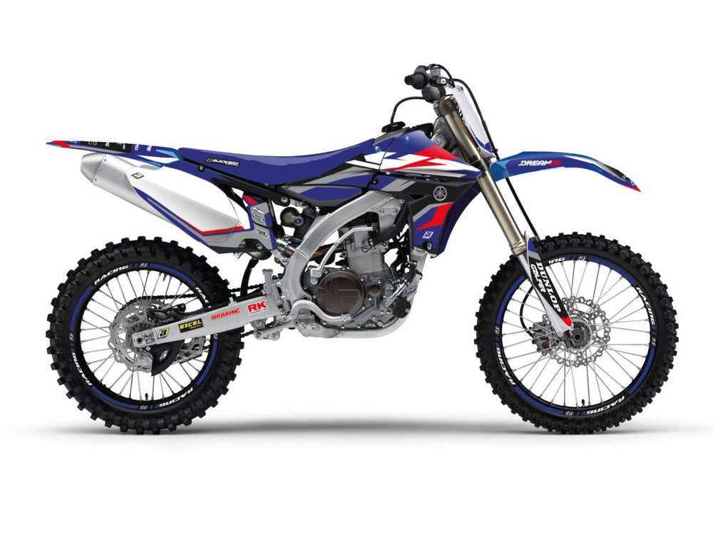 Blackbird Dream 5 Graphic Kit For Yamaha YZF450 2010-2013 - Black/Blue/Red/Silver