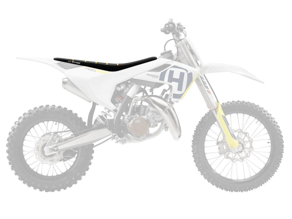Blackbird Zebra Seat Cover For Husqvarna TC85 2018-2024 - Black/Yellow
