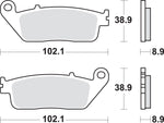 SBS MS Maxi Sintered Rear Brake Pads For Honda FJS 400 2006-2008